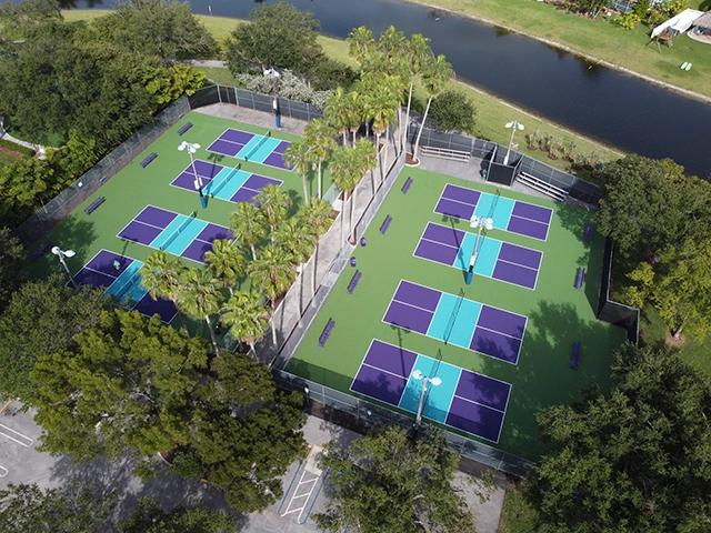 Thi công sân pickleball 6 lớp PAVEFLOR tại Bến Tre